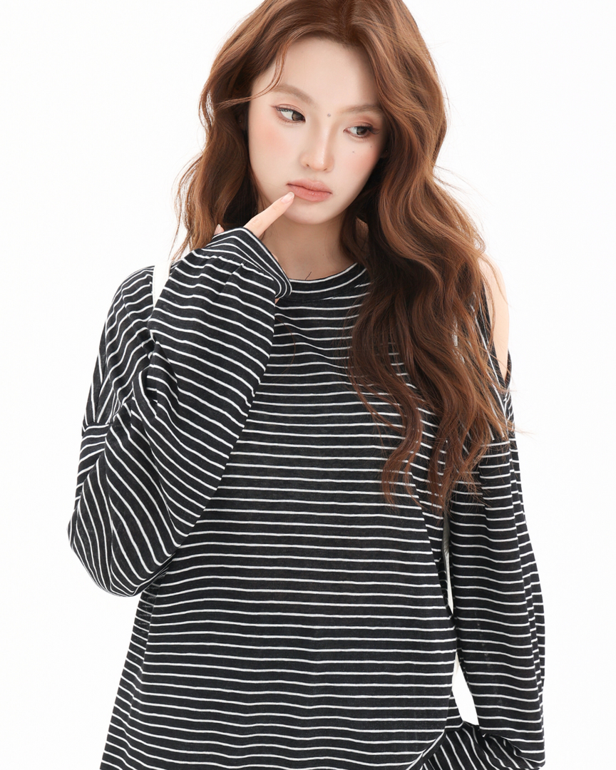 Coastal Breeze Off-Shoulder Tee