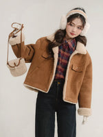 Load image into Gallery viewer, Retro Shearling Jacket