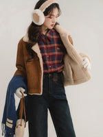 Load image into Gallery viewer, Retro Shearling Jacket