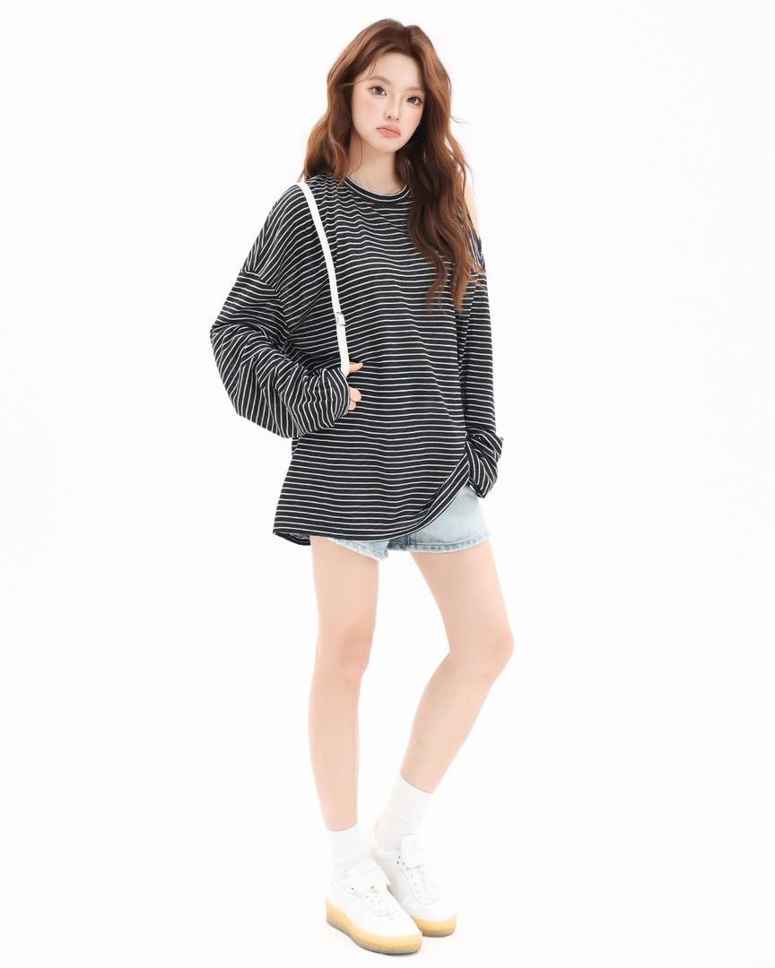 Coastal Breeze Off-Shoulder Tee