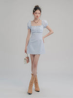 Load image into Gallery viewer, Puff-Sleeve Mini Dress