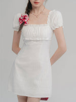 Load image into Gallery viewer, Puff-Sleeve Mini Dress