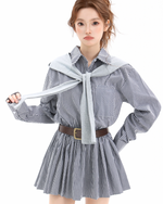 Load image into Gallery viewer, Claremont Plaid Shirt Dress Set
