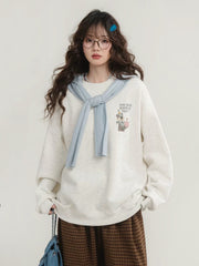 Yogi Bear Oversized Graphic Sweatshirt