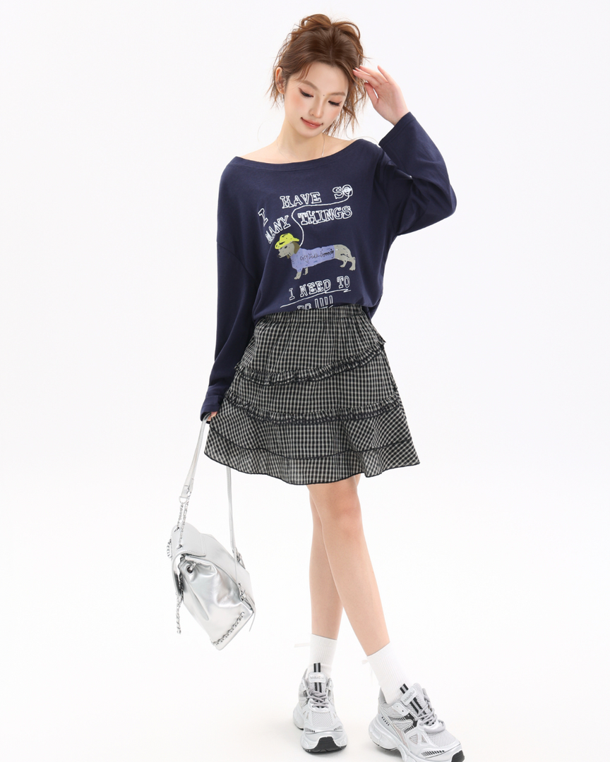 Maple Street Plaid Mini Skirt