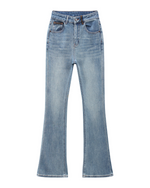 Load image into Gallery viewer, Hazel-Belt Flare Denim
