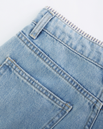 Load image into Gallery viewer, Willow Stripe Panel Wide-Leg Jeans
