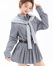 Claremont Plaid Shirt Dress Set