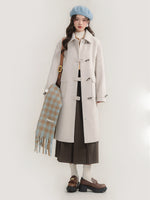 Load image into Gallery viewer, Heather Horn Toggle Coat
