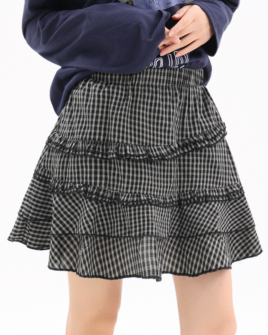 Maple Street Plaid Mini Skirt
