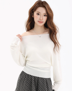 Load image into Gallery viewer, Willow Off-Shoulder Knit
