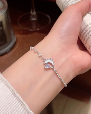Ocean Heart Pearl Dolphin Bracelet