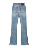 Load image into Gallery viewer, Hazel-Belt Flare Denim
