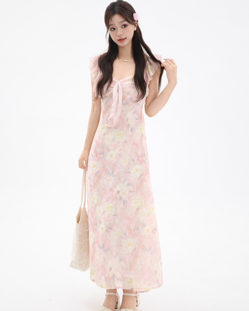 Roselure Backless Maxi Dress