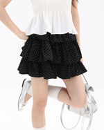 Load image into Gallery viewer, Liora Layered Polka Dot Skirt
