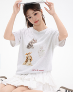 Load image into Gallery viewer, Retro Pup Loose-Fit Tee
