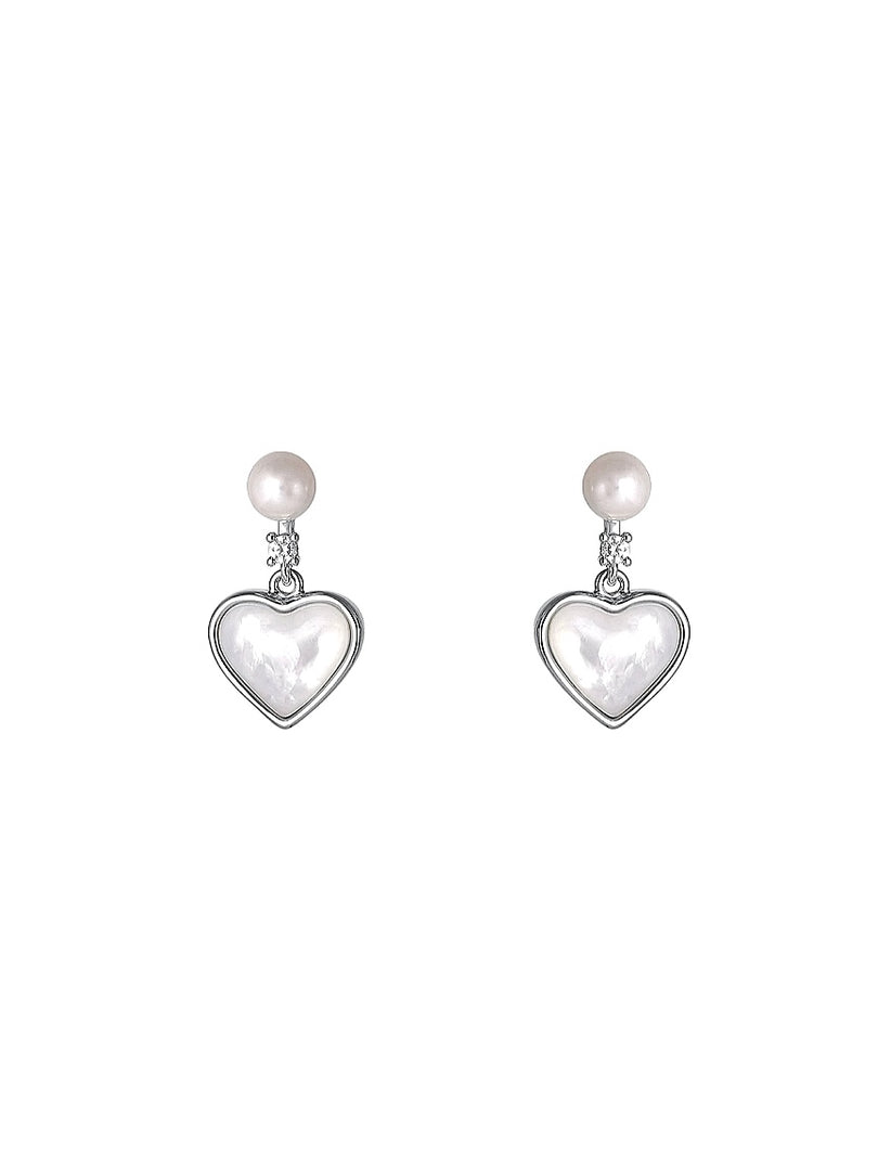 Silver Amore Earrings