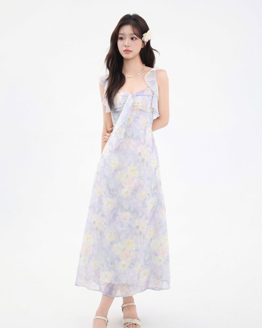 Roselure Backless Maxi Dress