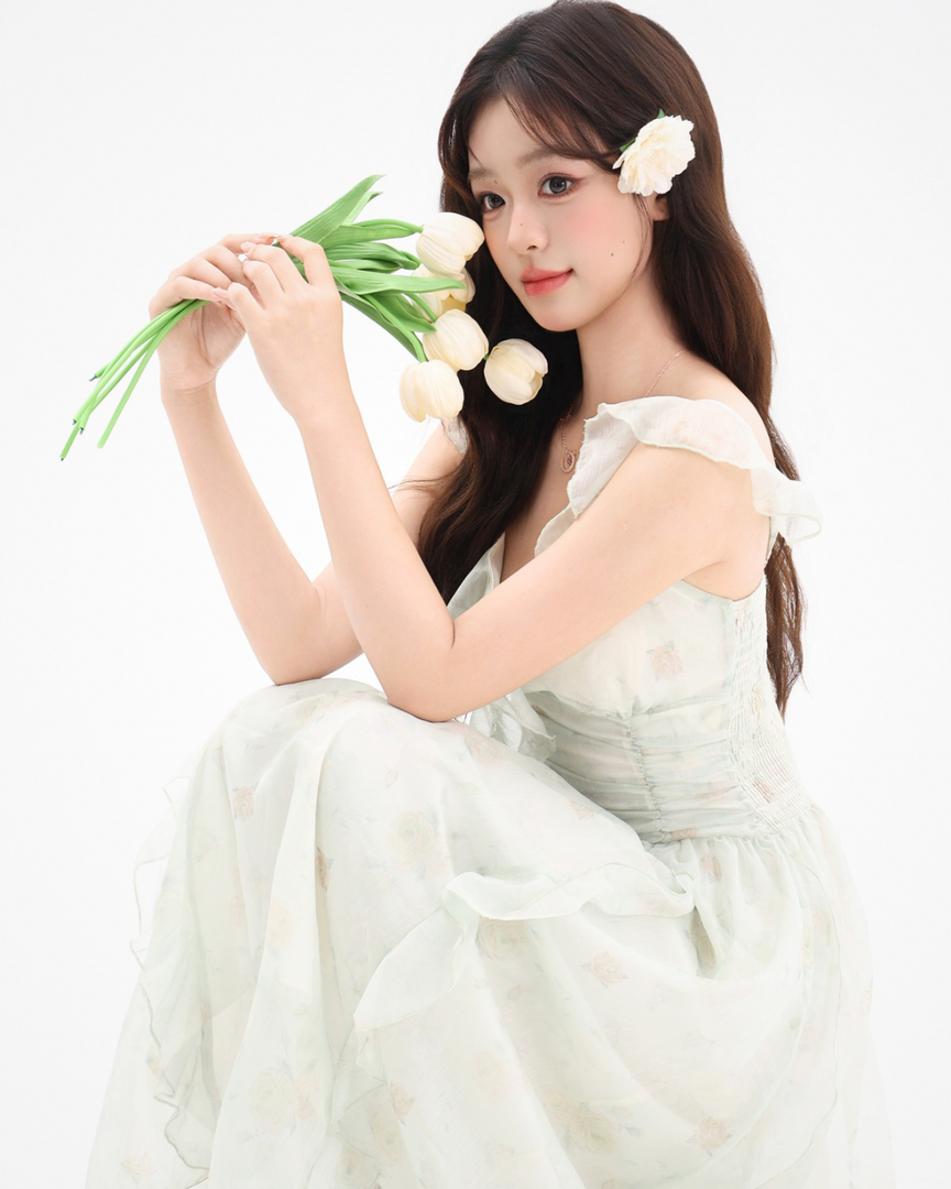 Roselle Ruffle Waist Dress