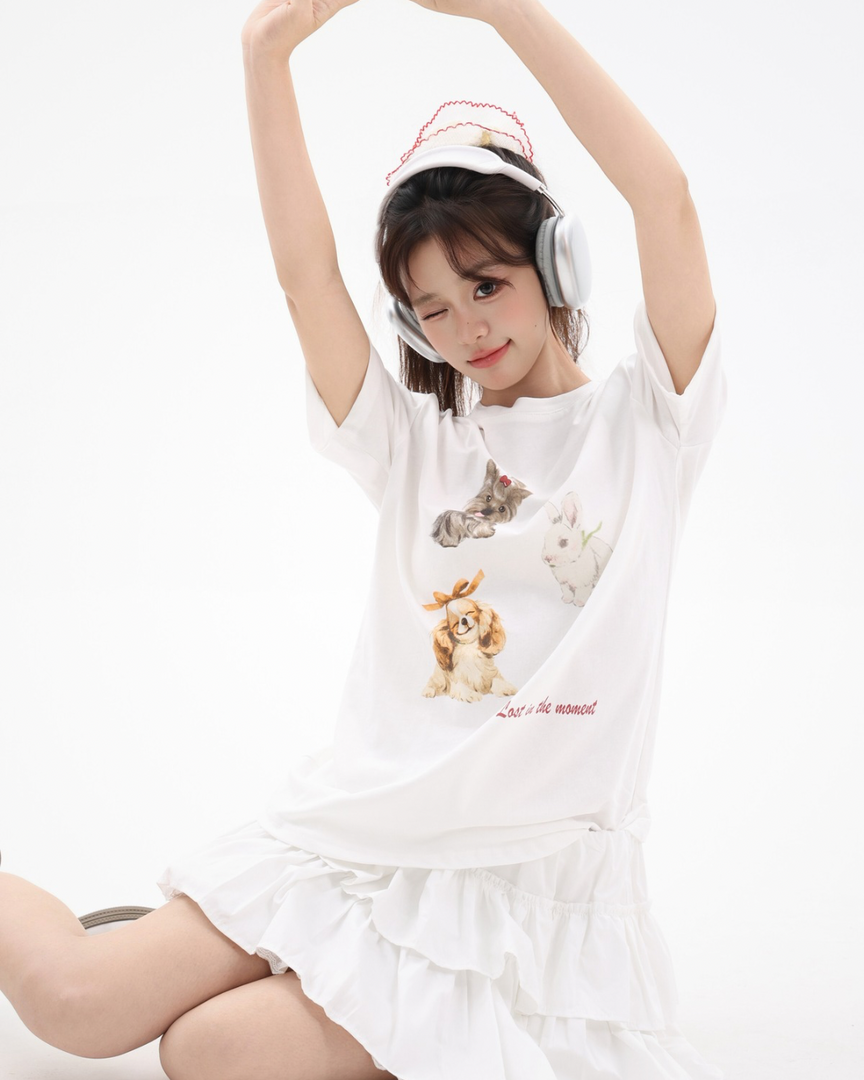 Retro Pup Loose-Fit Tee