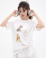 Load image into Gallery viewer, Retro Pup Loose-Fit Tee

