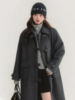 Load image into Gallery viewer, Heather Horn Toggle Coat
