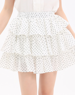 Load image into Gallery viewer, Liora Layered Polka Dot Skirt

