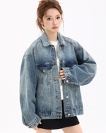 Load image into Gallery viewer, Driftwood Vintage Denim Jacket

