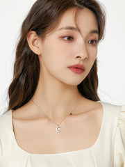 Silver Lunar Radiance Necklace