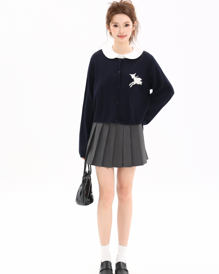 Maple Drift Pleated Skirt