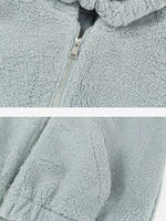 Load image into Gallery viewer, Drawstring Hooded Plush Wool Coat
