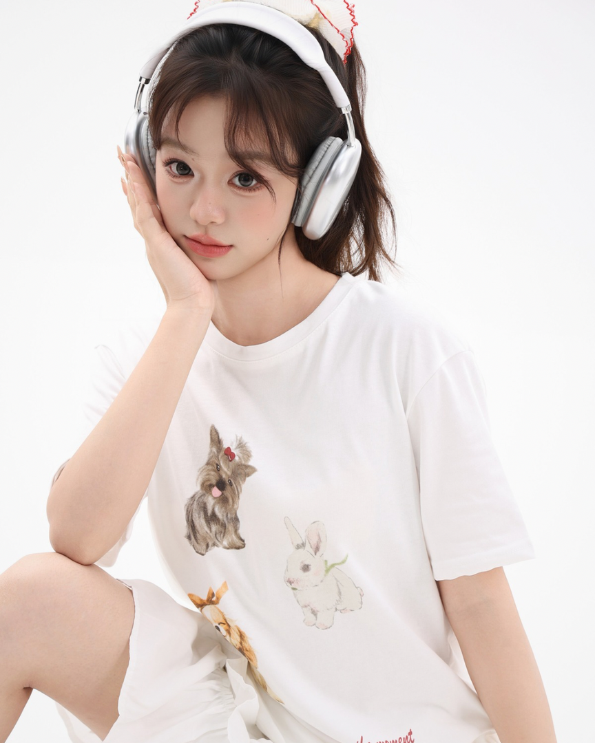 Retro Pup Loose-Fit Tee