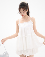 Load image into Gallery viewer, Ruffle Muse Pleated Sleeveless Cami
