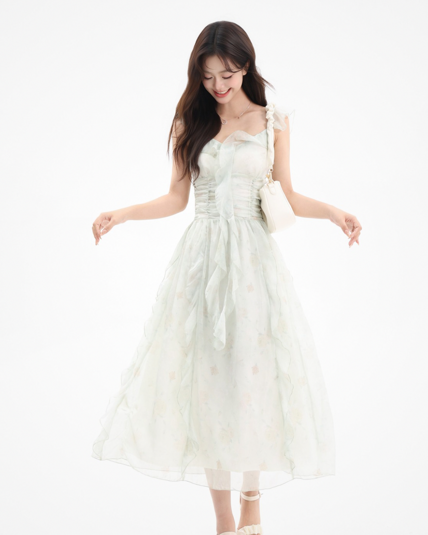 Roselle Ruffle Waist Dress