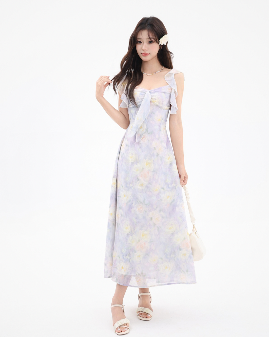 Roselure Backless Maxi Dress