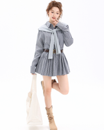 Load image into Gallery viewer, Claremont Plaid Shirt Dress Set
