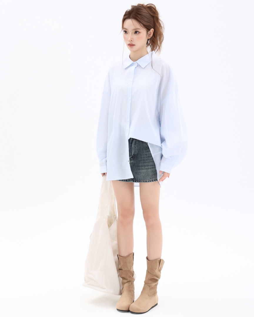 Willow A-Line Denim Skirt
