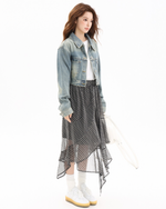 Load image into Gallery viewer, Vintage Washed Cropped Denim Jacket
