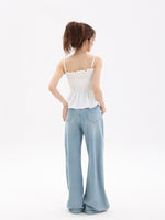 Load image into Gallery viewer, Mirella Pleated Ruffle Knit Tank
