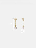 Load image into Gallery viewer, Heart Tassel Earrings

