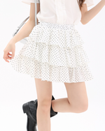 Load image into Gallery viewer, Liora Layered Polka Dot Skirt
