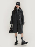 Load image into Gallery viewer, Heather Horn Toggle Coat
