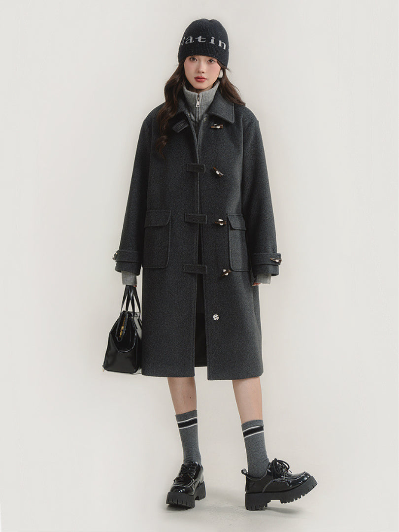 Heather Horn Toggle Coat