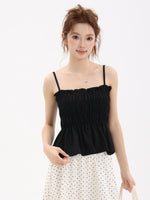 Load image into Gallery viewer, Mirella Pleated Ruffle Knit Tank
