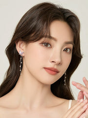 Butterfly Tassel Drop Earrings