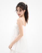 Load image into Gallery viewer, Ruffle Muse Pleated Sleeveless Cami
