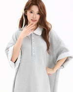 Load image into Gallery viewer, Lace Trim Polo Dress
