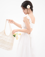 Load image into Gallery viewer, Elowen Backless Ruffle Maxi Dress
