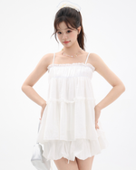 Load image into Gallery viewer, Ruffle Muse Pleated Sleeveless Cami
