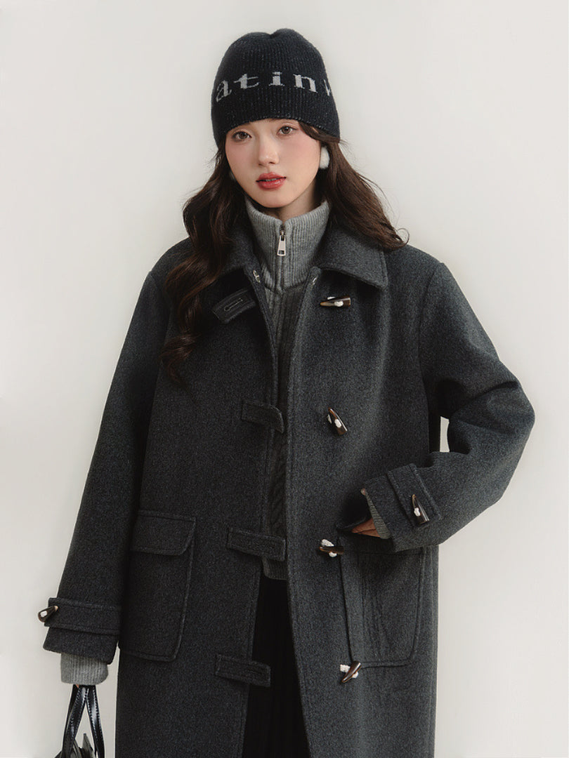 Heather Horn Toggle Coat